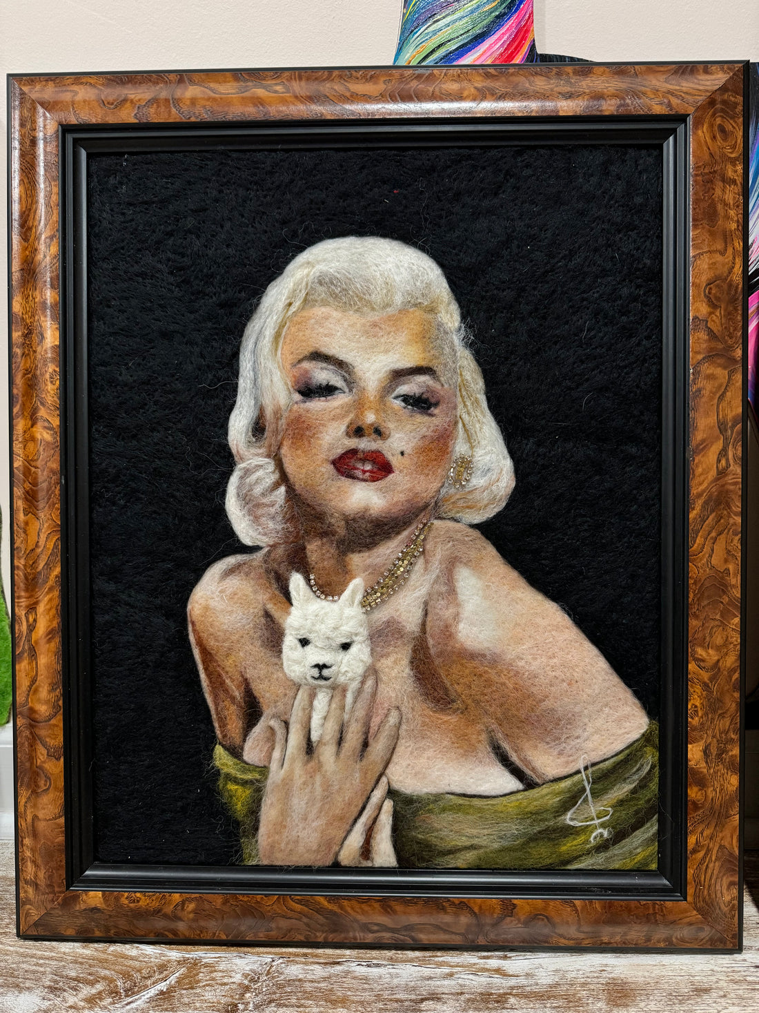 Marylin Alpaca Felted Portrait