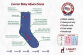 Everest Outdoor Alpaca Socks Denim - Lanart Alpaca