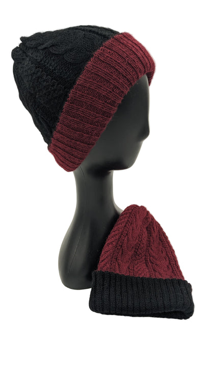 Irish Reversible Alpaca Beanie