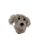 Handmade boucle and crochet dog by Lanart Alpaca