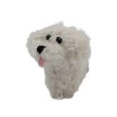 Handmade boucle and crochet dog by Lanart Alpaca