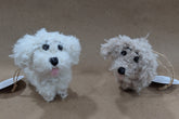 Handmade boucle and crochet dog by Lanart Alpaca