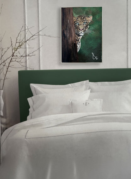 Leopard Felted Portrait