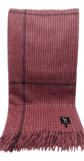 Cross Plaid Alpaca Throw Blanket - Lanart Alpaca