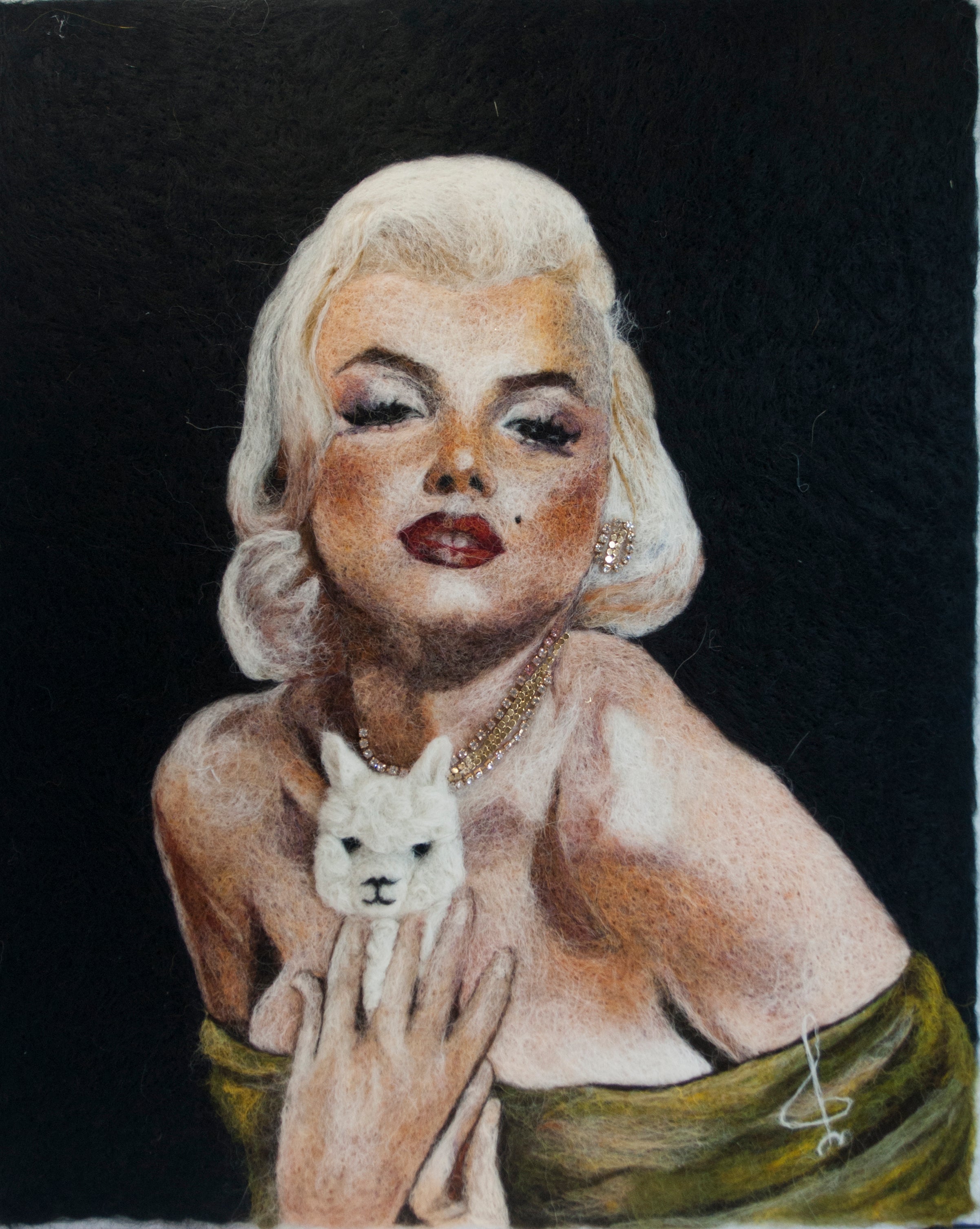 Marylin Alpaca Felted Portrait
