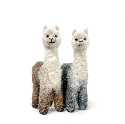 Lanart original felted alpaca figures in beautifully shaded colors