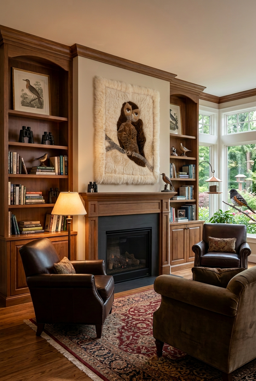 Owl Alpaca Fur Wall Decor — Studio