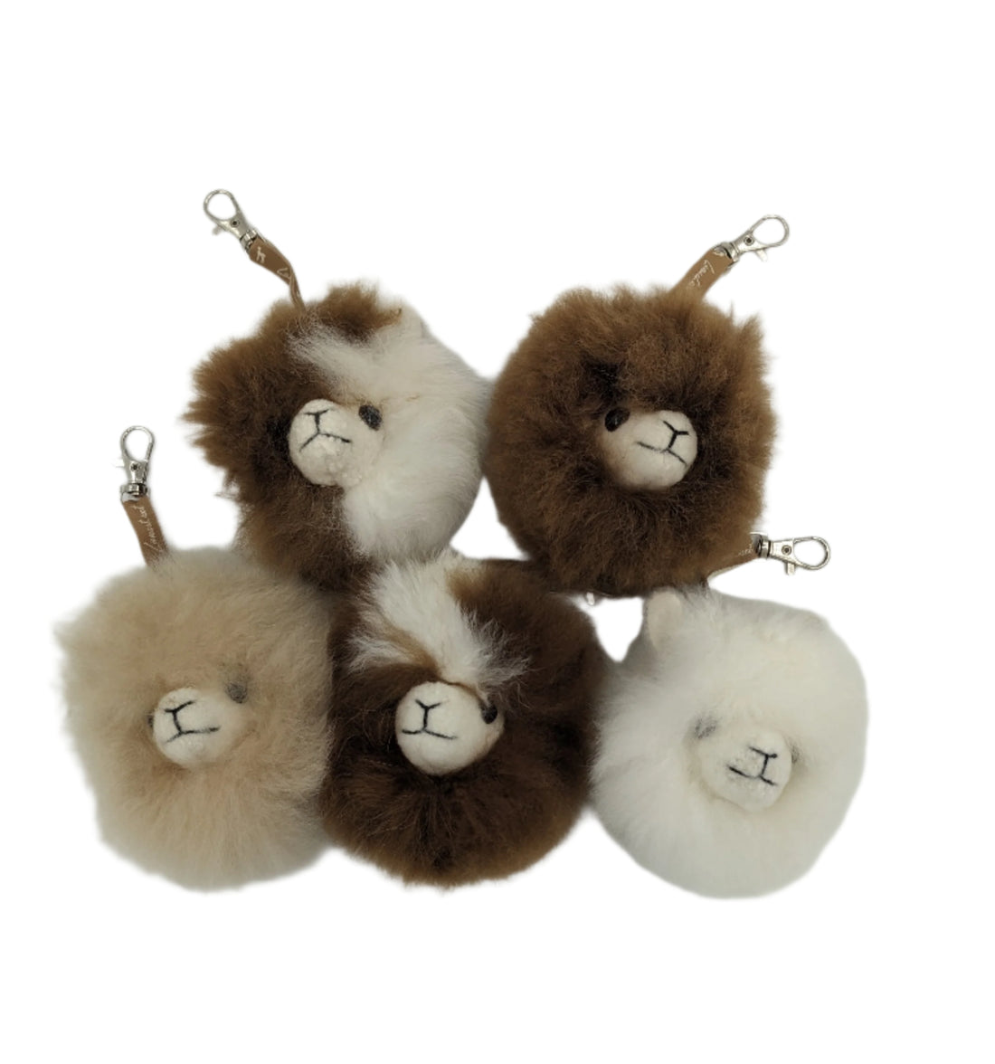 Plush Alpaca Face Charm