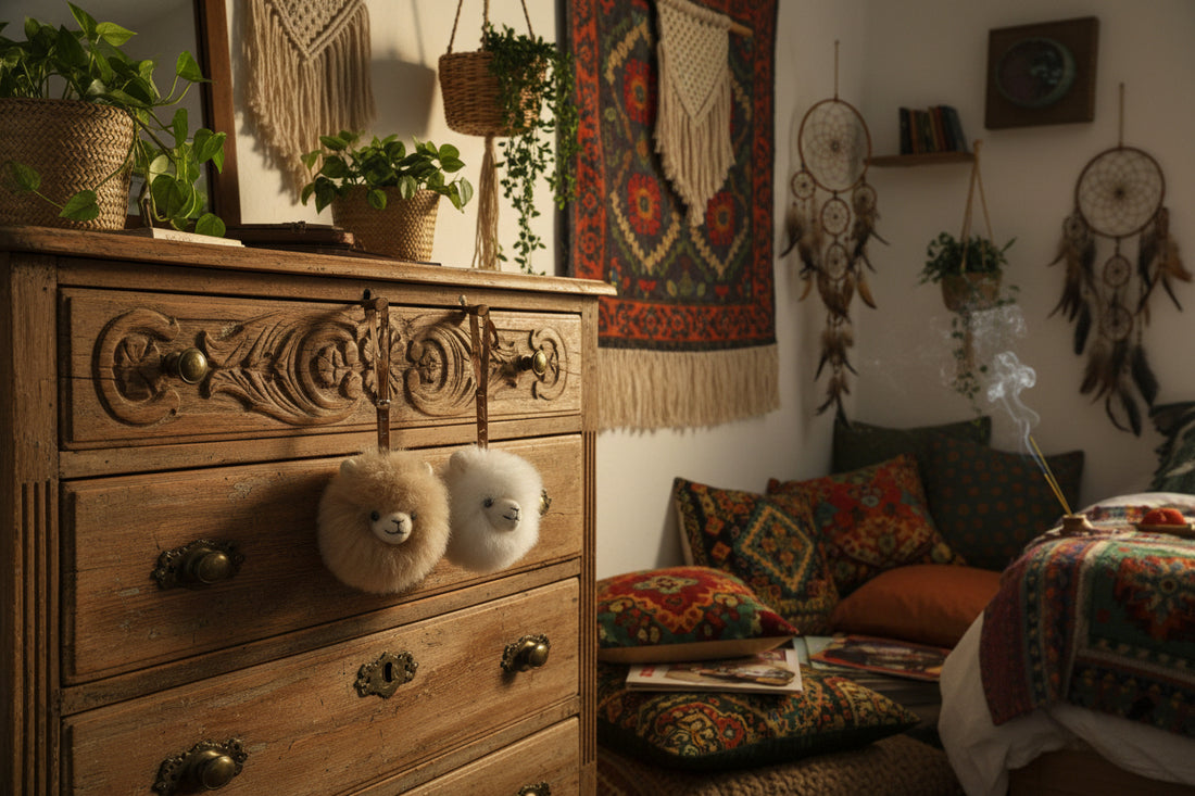 Plush Alpaca Face Charm - Lanart Alpaca