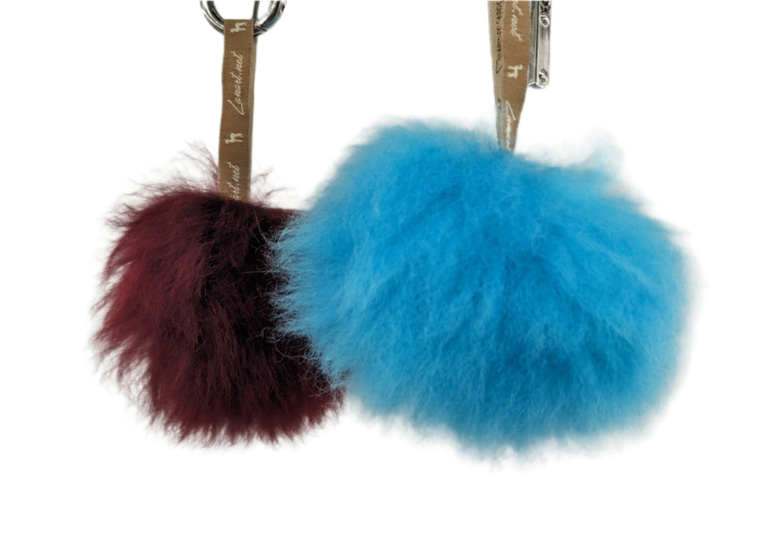 Plush Pompom Charm: Colorful