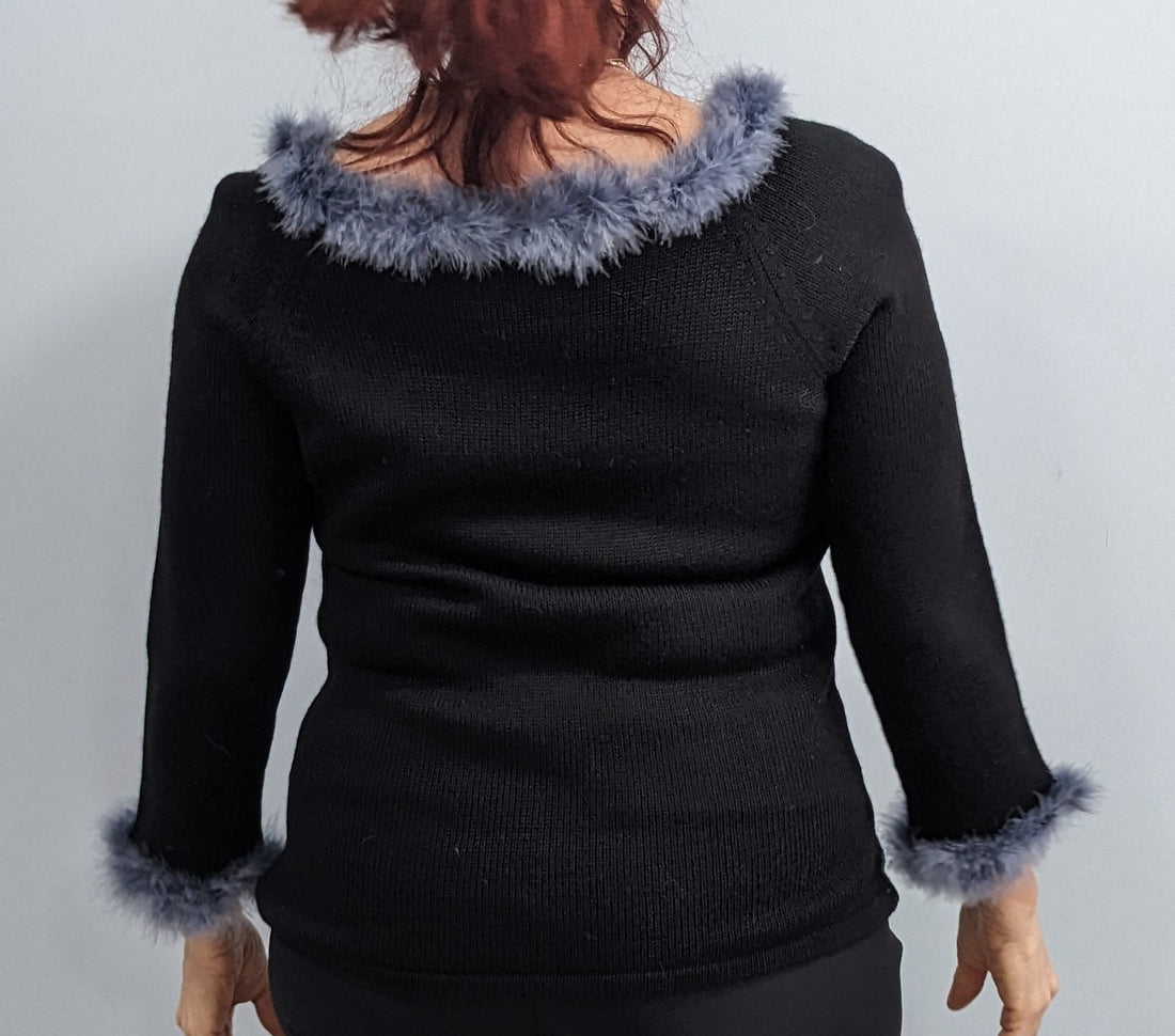 Fur Trim Sweater — Studio