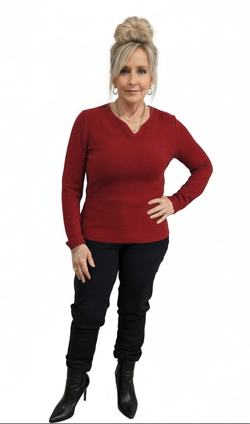 Classic Red Sweater — Studio