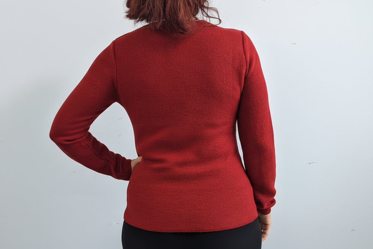 Classic Red Sweater — Studio