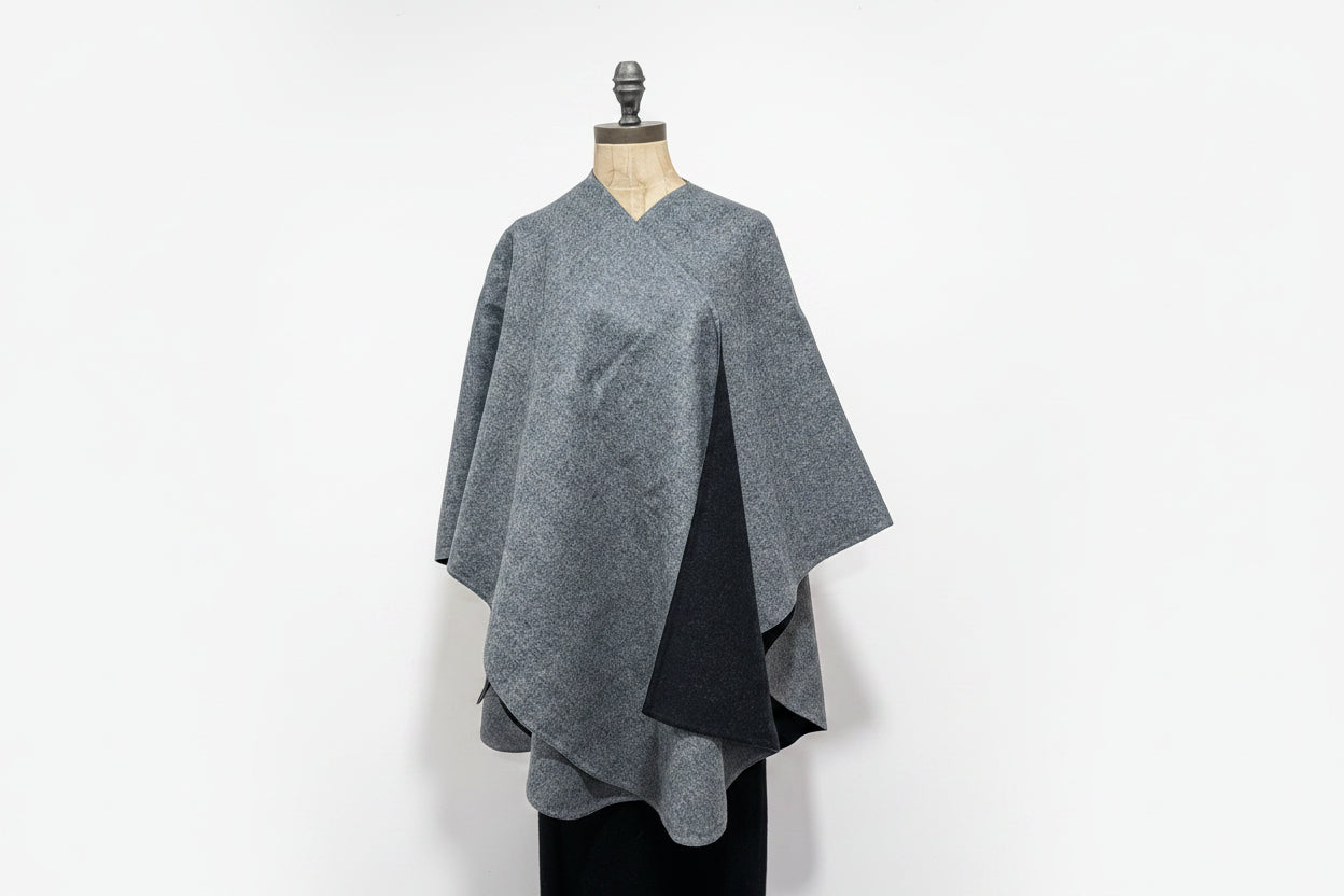 Reversible Ruana Cape — Studio