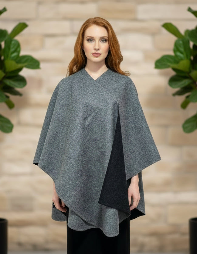 Reversible Ruana Cape — Studio