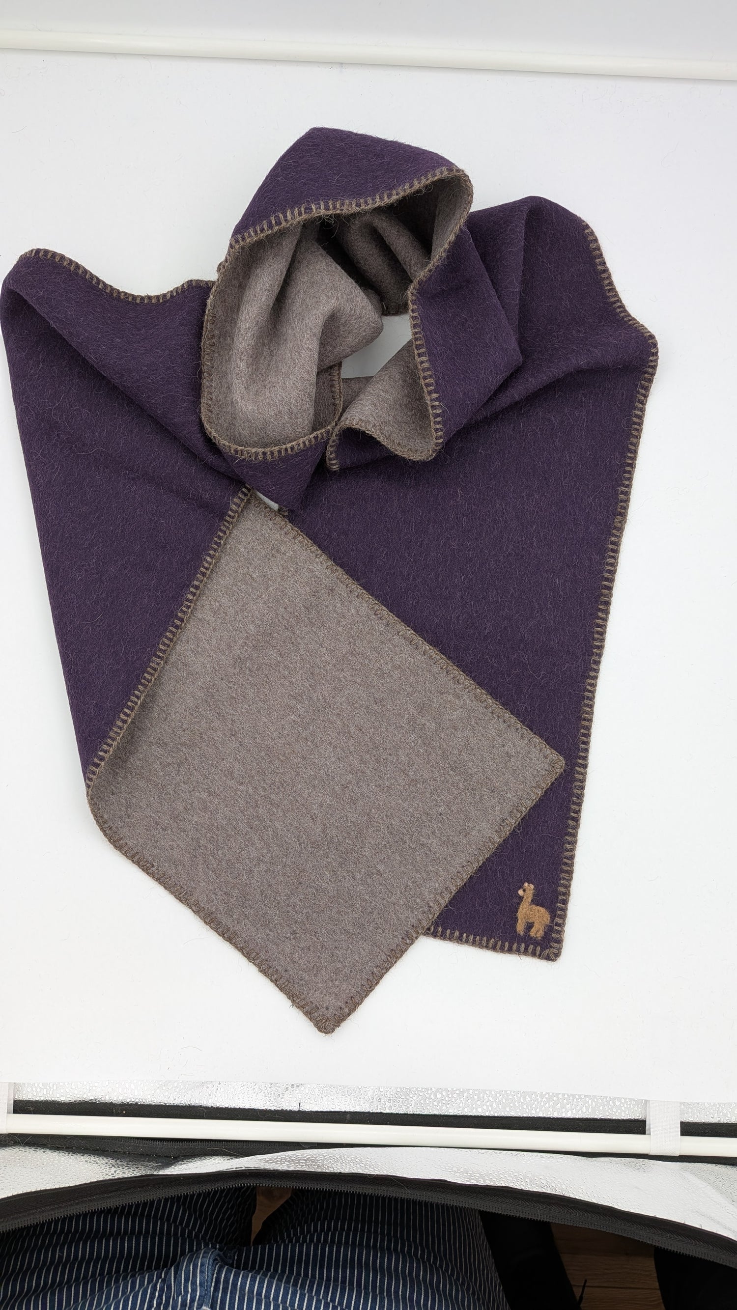 Boho Chic Reversible Scarf-Purple