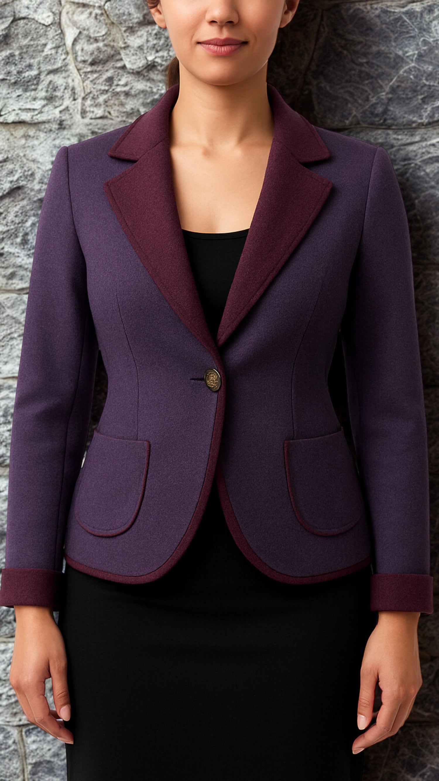 Pretty Black/Purple Jacket — Studio