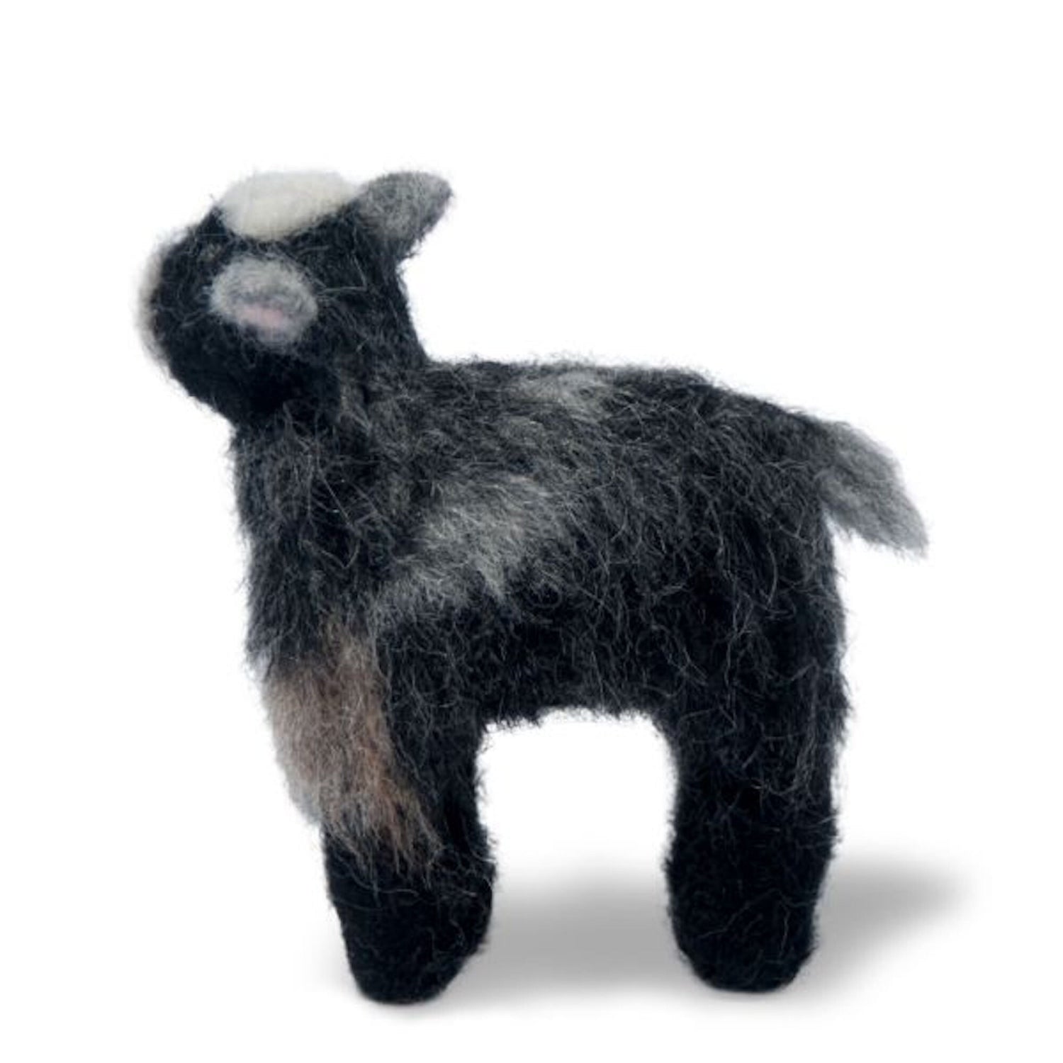 Handmade needle-felted alpaca Pygmy Goat by Lanart