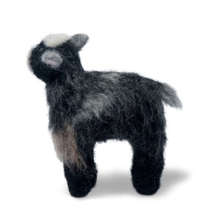 Handmade needle-felted alpaca Pygmy Goat by Lanart