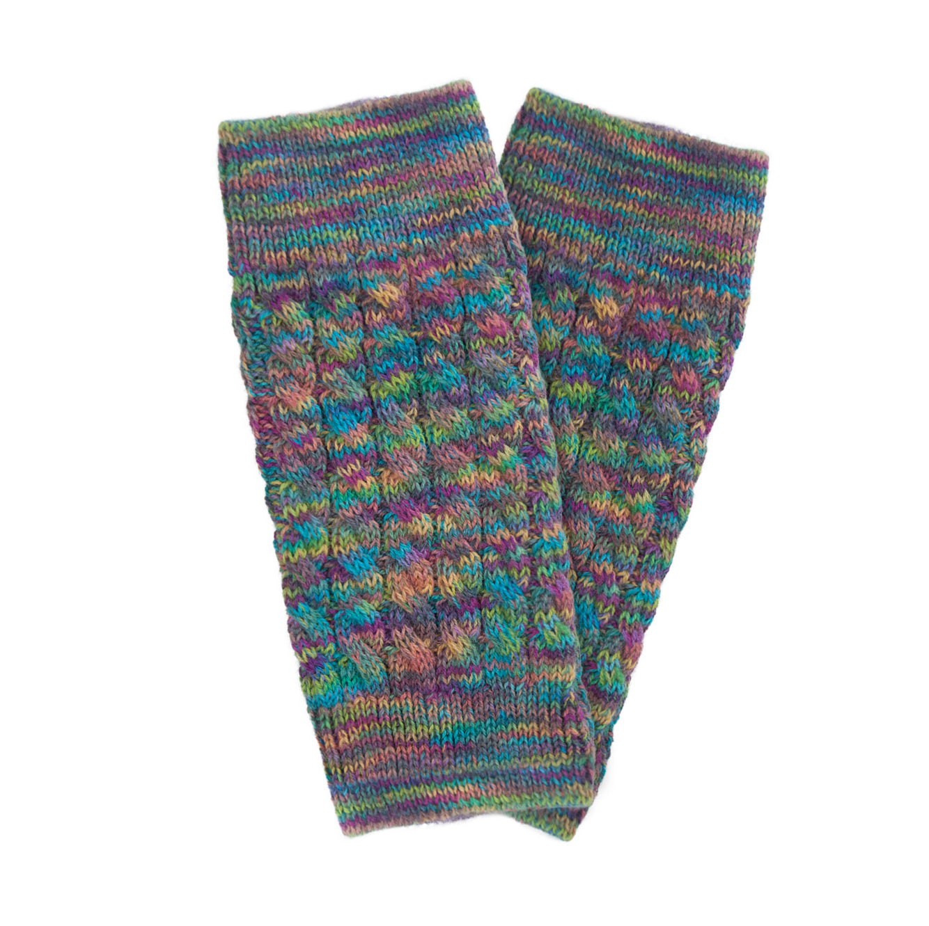 Rainbow Cable Handwarmers