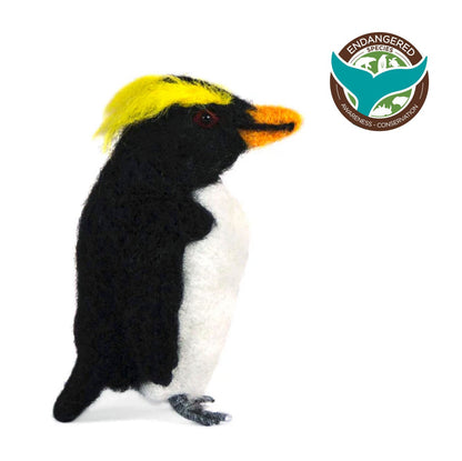 Rockhopper Penguin - Lanart Alpaca handmade all-natural ornament