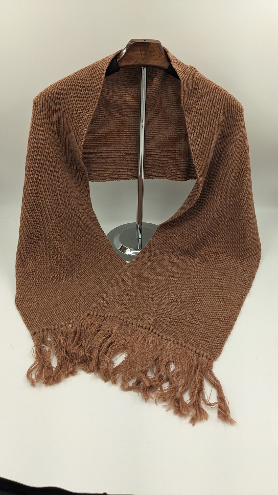 Rust Brown Alpaca Scarf SAMPLE