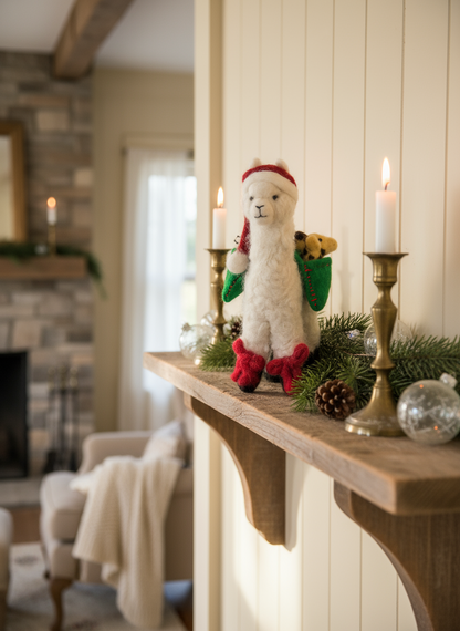 Alpaca Noel 6.5&quot; Sculpture  or Ornament