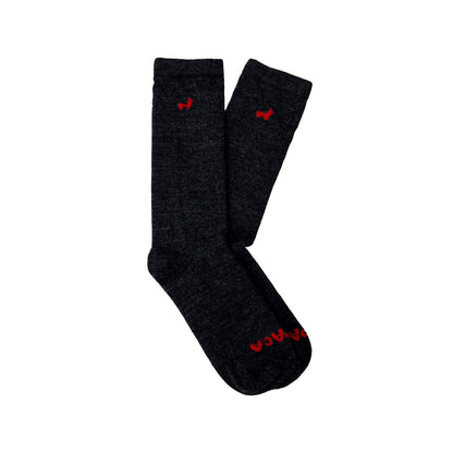 Sharp Dress Socks Charcoal - Lanart Alpaca