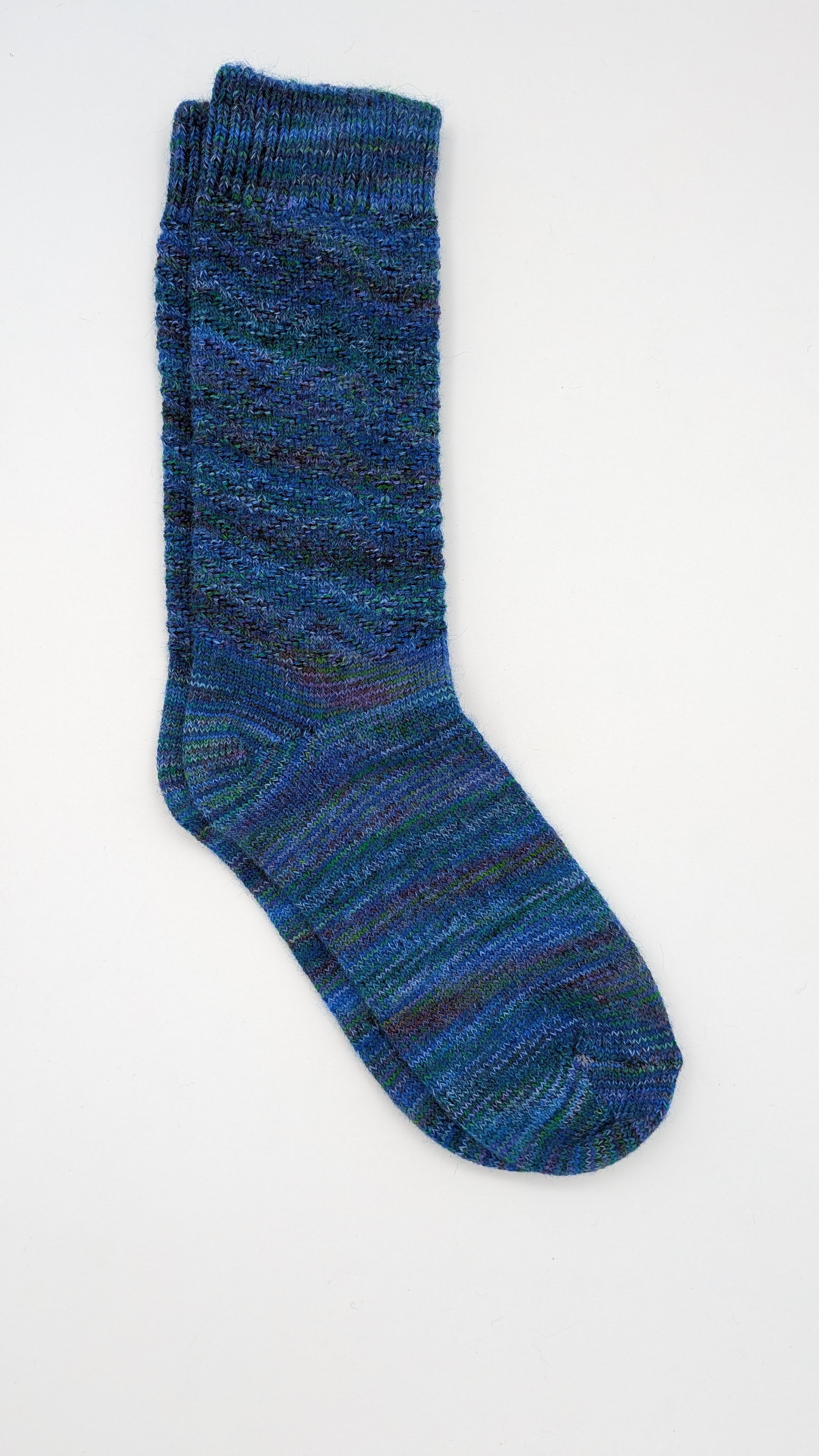 Stella Blue Handpainted Art Socks