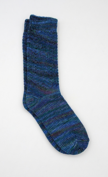 Stella Blue Handpainted Art Socks