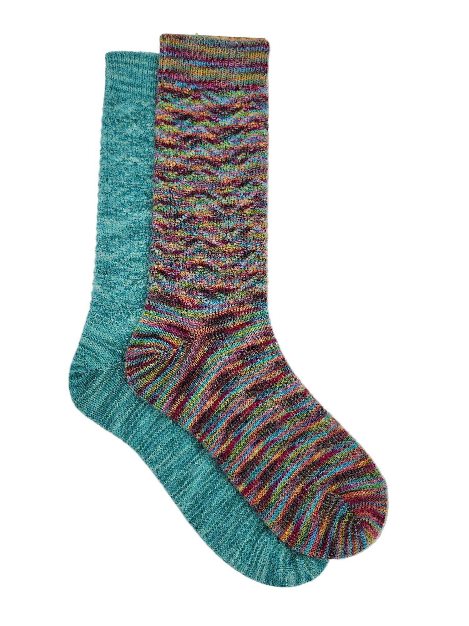 Stella Handpainted Socks - Teal - Lanart Alpaca