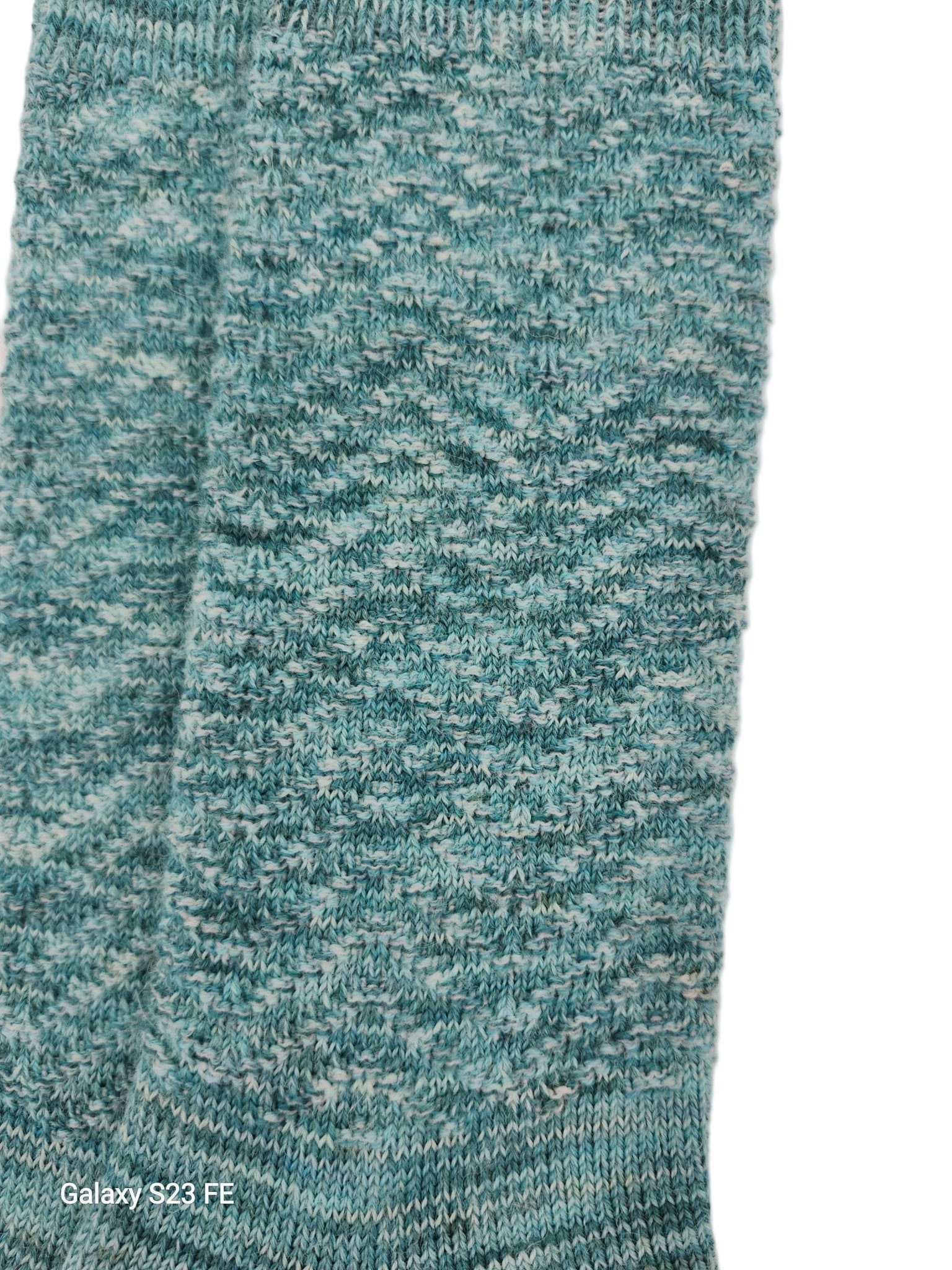 Stella Handpainted Socks - Teal - Lanart Alpaca