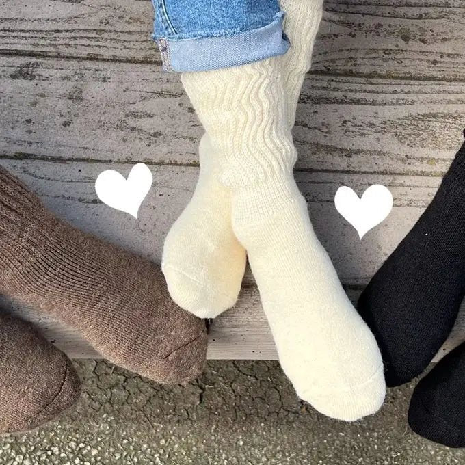 Wellness: Therapeutic Baby Alpaca Sock - Pearl - Lanart Alpaca