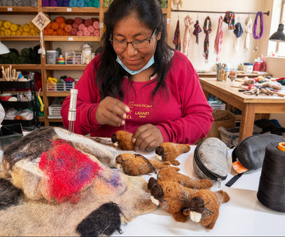 Walrus: Felted Alpaca Sculpture