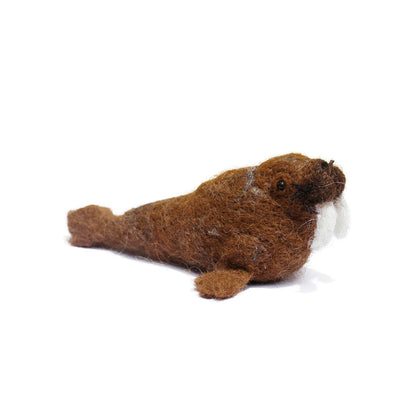 Walrus: Felted Alpaca Sculpture - Lanart Alpaca