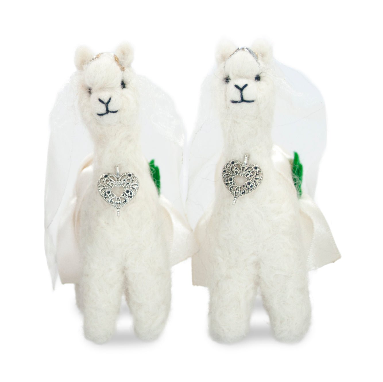 Bride &amp; Bride Set - Lanart Alpaca Lesbian Wedding 