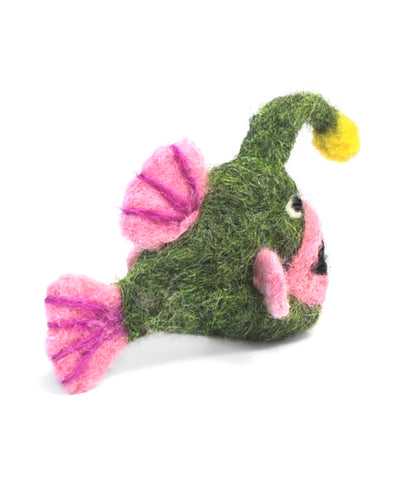 Anglerfish: Felted Alpaca Sculpture