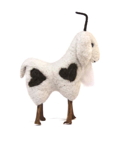 Billy Goat: Felted Alpaca Sculpture