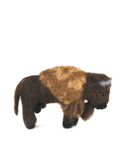American Buffalo: Wildlife Felted Alpaca Sculpture