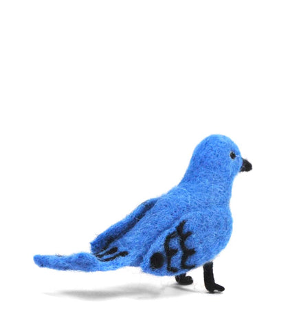 Bluebird: Felted Alpaca Sculpture