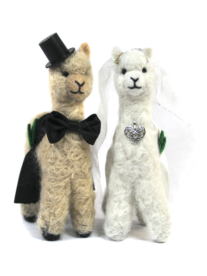 Bride & Groom Set: Wedding Alpacas