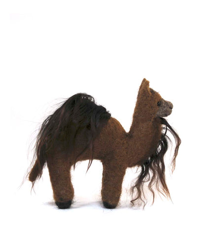 Camel: Wildlife Felted Alpaca Sculpture