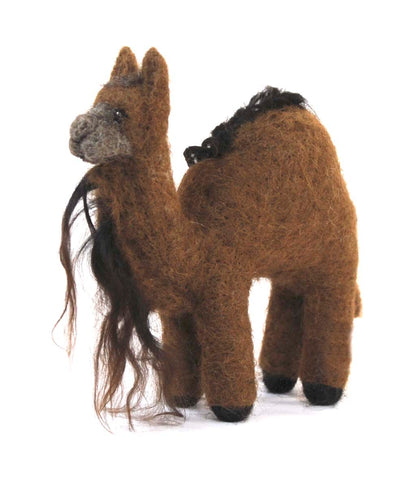 Camel: Wildlife Felted Alpaca Sculpture