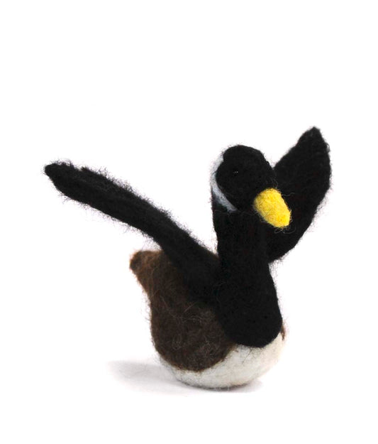 Canadian Goose: Felted Alpaca Sculpture