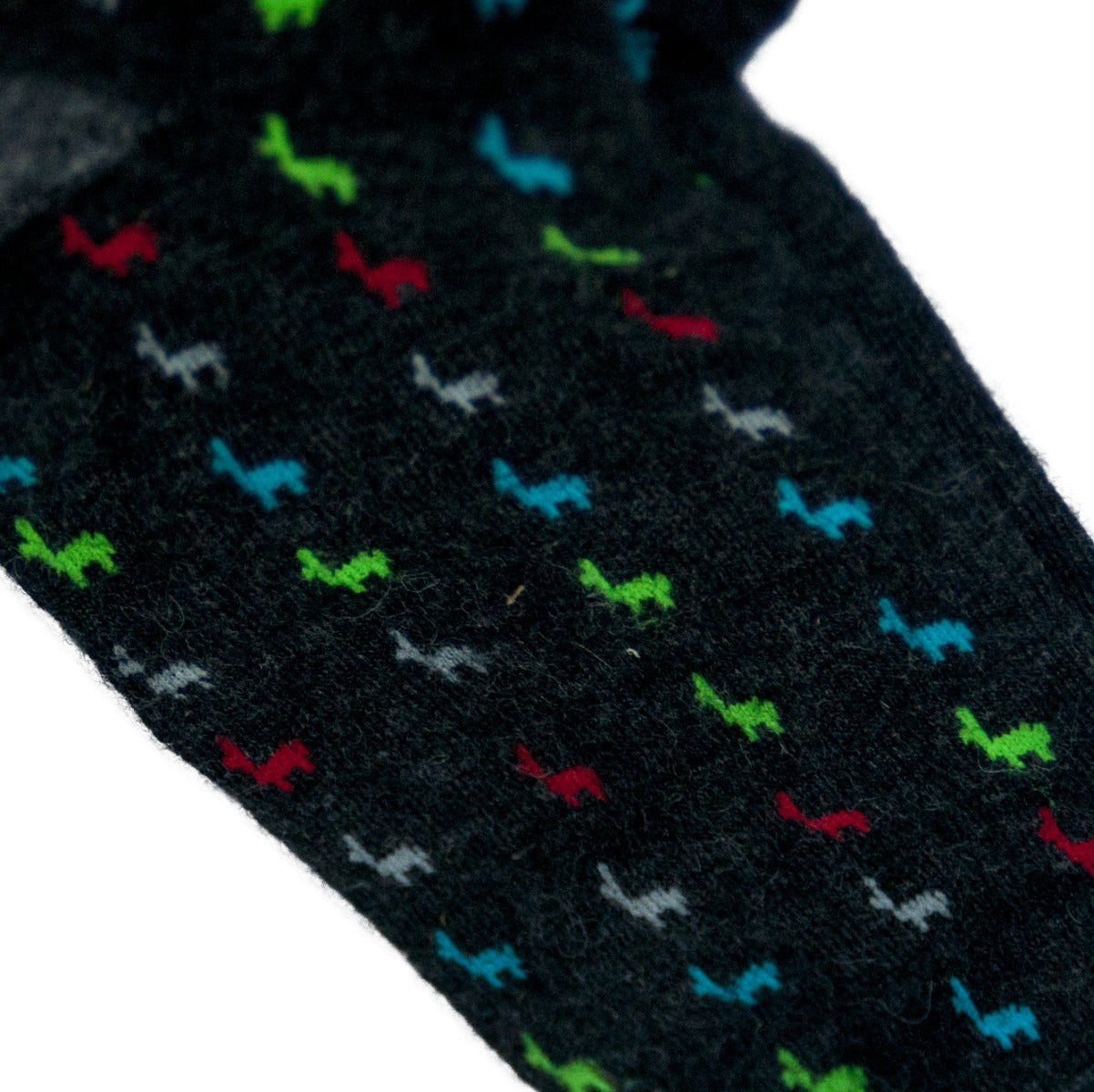 Dress: Colorful Logo Socks - Black