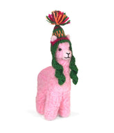 Authentic alpaca fiber animal ornament made in Peru