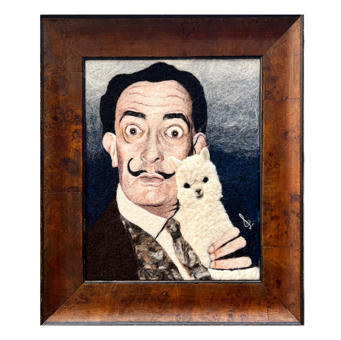 Dali Alpaca: Felted Portrait