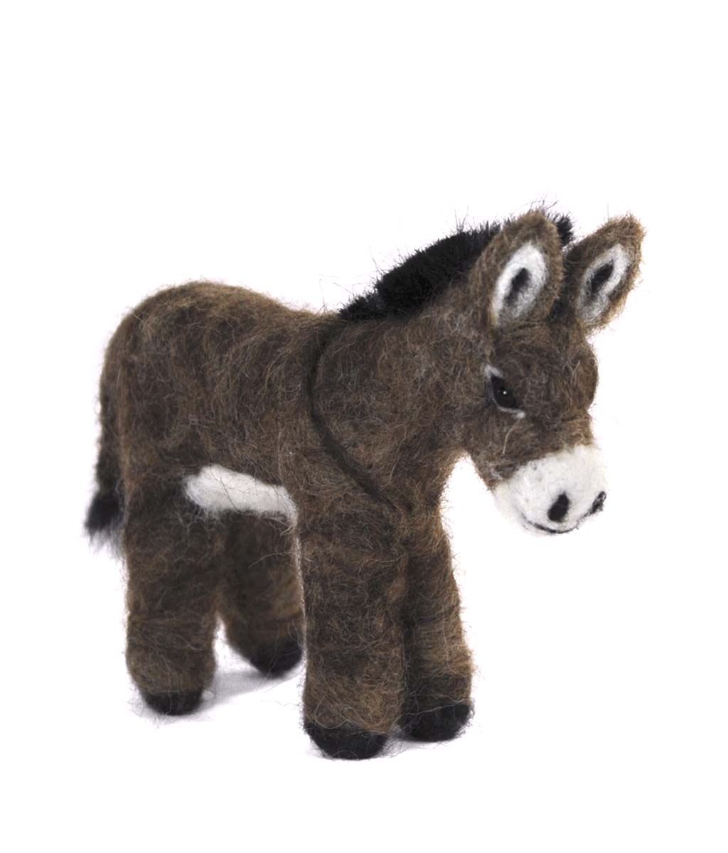 Donkey: Felted Alpaca Scultpure