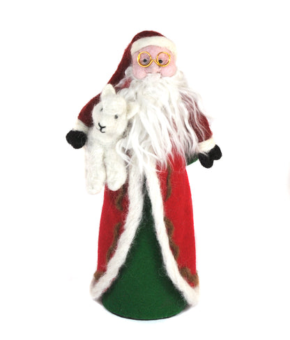 Father Christmas 2022: Felted Alpaca Sculpture