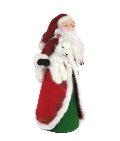 Father Christmas 2022: Felted Alpaca Sculpture